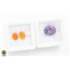Image 1 : #93-UNHEATED AMETHYST 5.40CT & CAMELIAN 2.30CT
