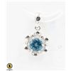 Image 1 : #09-SWISS BLUE TOPAZ TOPAZ PENDANT
