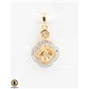 Image 1 : #43- UNHEATED  CITRINE & CZ PENDANT