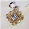 Image 1 : JP1027-318 SILVER BLUE TOPAZ PENDANT