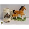 Image 1 : VINTAGE HORSE FIGURINE, LARGE HORSE