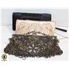 THREE EVENING BAGS