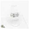 #328-0.85 CT CENTER CUBIC ZIRCONIA WITH 6 CHANNEL