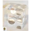 Image 1 : 1974 CANADIAN COIN SET IN LUCITE CUBE