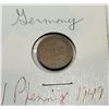 Image 1 : 15)   GERMAN 1949 1 PFENNIG COIN.