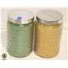 Image 1 : FLAT OF 2 NEW LARGE GOLD CANYON CANDLES