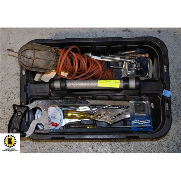 TOOL TOTE,7C CLAMPS,HACKSAW,