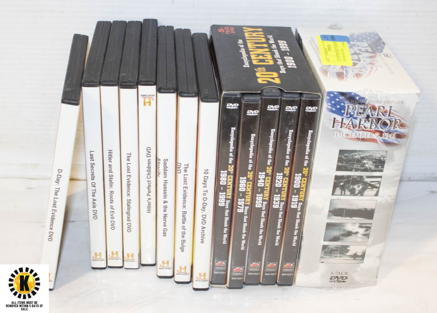 LOT OF HISTORY CHANNEL PROGRAM DVDS,