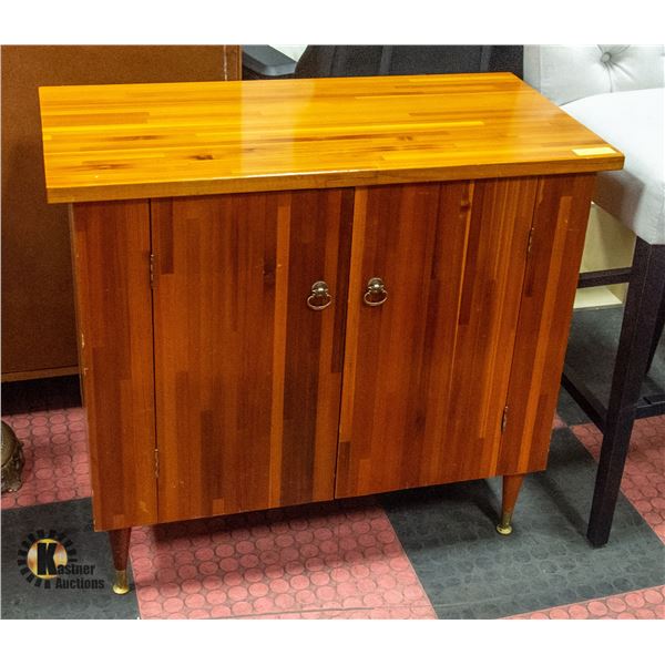 34" X 30" X 17" WOOD CABINET