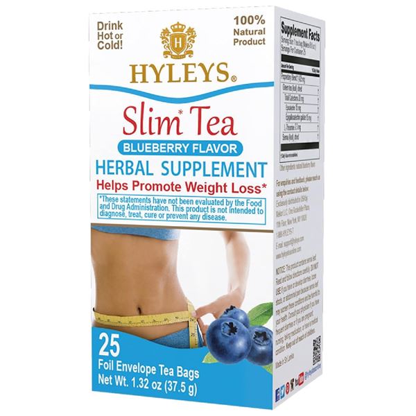 NEW 2 BOXES WITH 25 TEA BAGS EACH OF HYLEYS SLIM