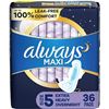 NEW 36 PACK OF ALWAYS MAXI EXTRA HEAVY OVERNIGHT