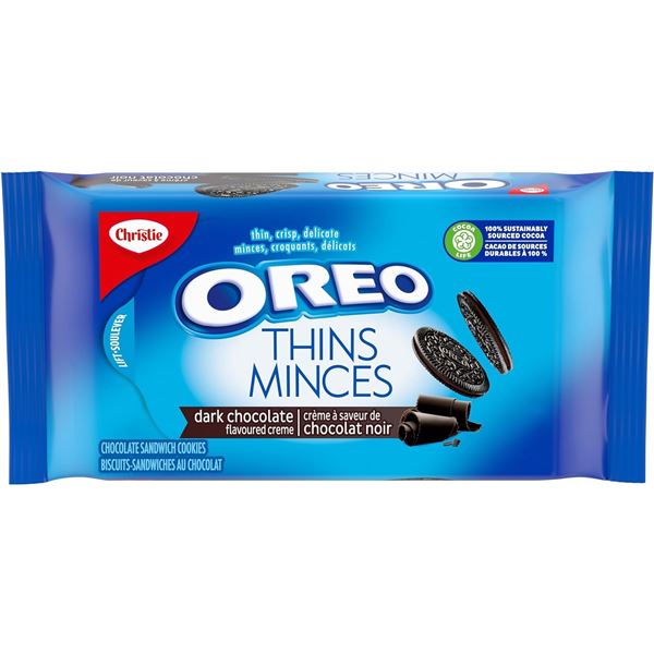 NEW 3 PACKS OF CHRISTIE OREO THINS- DARK CHOCOLATE