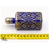 Image 2 : ANTIQUE ORNATE PERFUME BOTTLE - COBALT