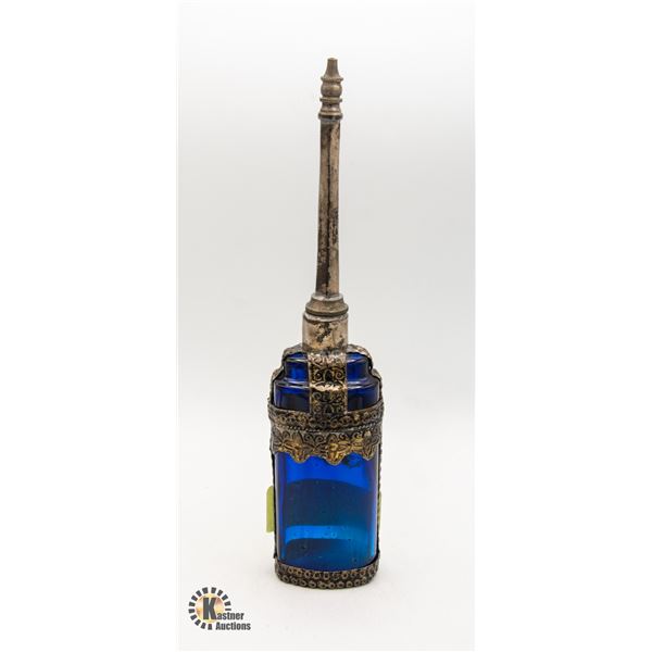 ANTIQUE MOROCCAN PERFUME BOTTLE WITH