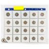 Image 2 : UK VINTAGE SHILLINGS + PENCE COINS IN SHEET