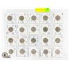 Image 1 : UK VINTAGE SHILLINGS COINS IN SHEET