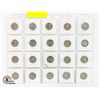 Image 2 : UK VINTAGE SHILLINGS COINS IN SHEET