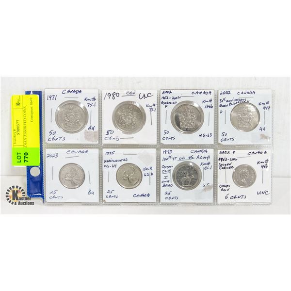CANADIAN ASSORTED COINS