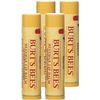 Image 1 : NEW BURT'S BEES VALUE 4-PACK OF BEESWAX LIP BALM