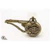 Image 1 : BRAND NEW BRONZE TONE POCKET WATCH WITH TRUCKERS