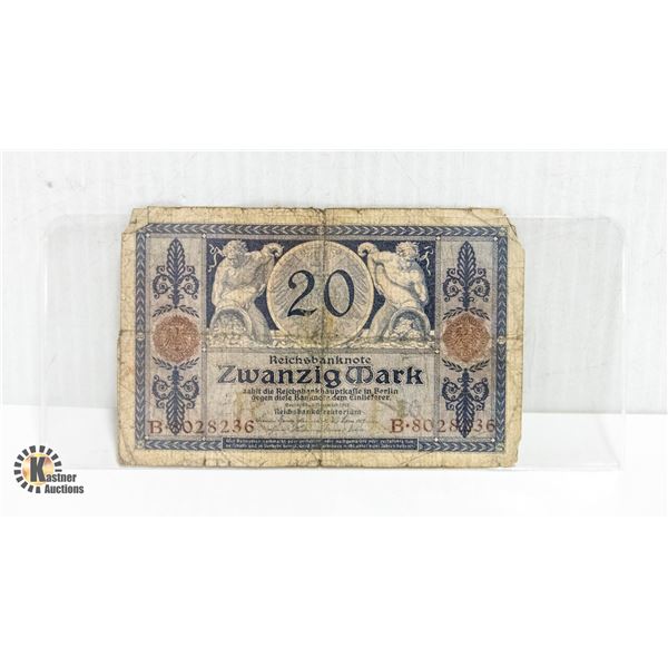 1915 20 NOTE GERMAN