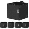 Image 1 : 5 PACK OF 7 GALLON SQUARE FABRIC PLANTING POTS W/