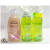 Image 1 : BAG OF 3 BOTTLES OF CLEANERS AND BODY WASH