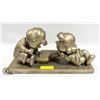 Image 1 : CERAMIC SCULPTURE PEANUTS - LUCY AND SCHROEDER