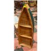 Image 1 : 4FT TALL WOOD BOAT WALL SHELF-ESTATE