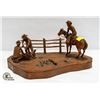 Image 1 : WESTERN HAND CARVED COWBOYS BRANDING WOODEN