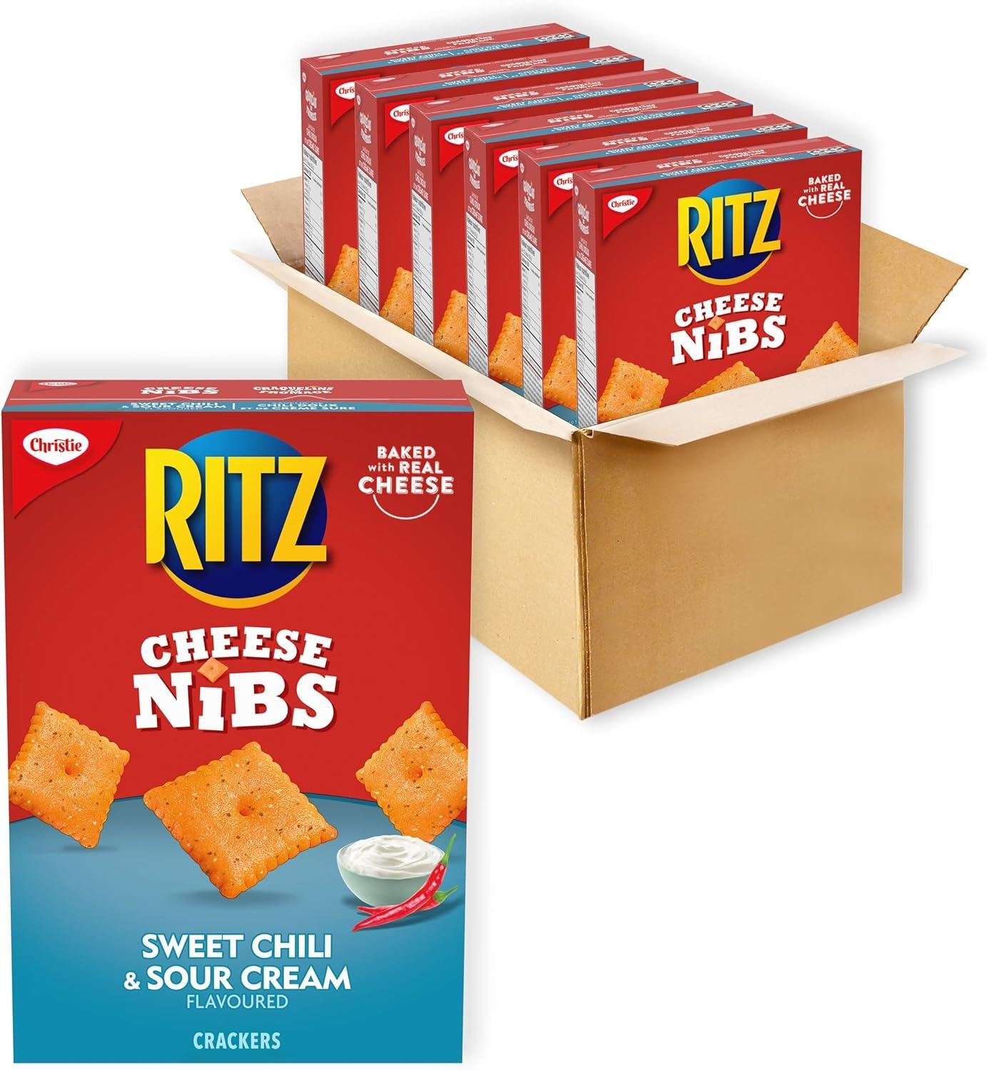 6pk Ritz Chees NEW CASE OF 6 BOXES WITH CHRISTIE RITZ CHEESE NIBS