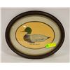 Image 1 : VINTAGE FRAMED CROSS-STITCH "MALLARD DECOY"