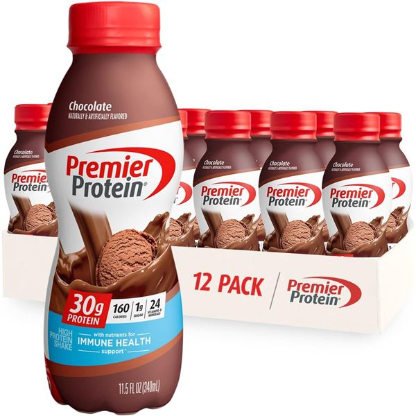 NEW CASE OF 12 PREMIER PROTEIN CHOCOLATE HIGH