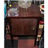 Image 1 : RUSTIC WOOD END TABLE/CABINET H-30.25" W-18.75"