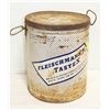 Image 1 : EMPTY COLLECTORS 5 GALLON FLEISHMAN'S TASTEX TIN