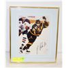 AUTOGRAPHED KEVIN LOWE AND PAVEL BURE PHOTO