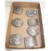 Image 1 : FLAT OF VINTAGE NATIONAL FINALS RODEO BELT BUCKLES