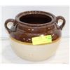 Image 1 : POTTERY BEAN POT - NO LID