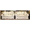 Image 1 : PAIR OF FLORAL LOVE SEATS 64" X 35" X 30"