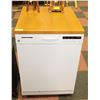 Image 1 : PORTABLE GE DISHWASHER WITH A WOOD STYLE TOP