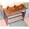 Image 1 : WOOD SHELF LOT SOLD WITH STORAGE BOX