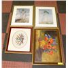 Image 1 : 2 FRAMED PRINTS, NEEDLEPOINT/CROSS STITCH FRAMED &