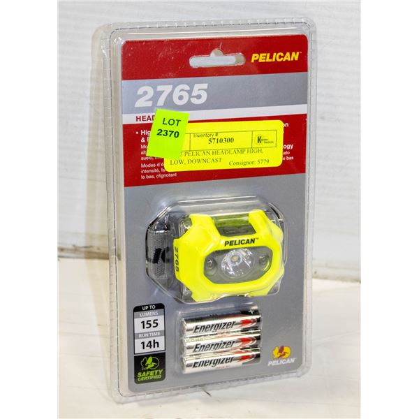 2765 PELICAN HEADLAMP HIGH, LOW, DOWNCAST