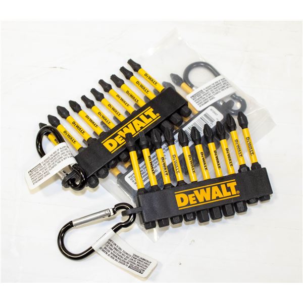 3 PACKS OF DEWALT SCREWDRIVER BITS