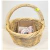 Image 1 : WICKER BASKET WITH 12PC KIDS TEA SET