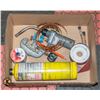 Image 1 : BOX WITH PIPE CUTTING AND SOLDERING TOOLS