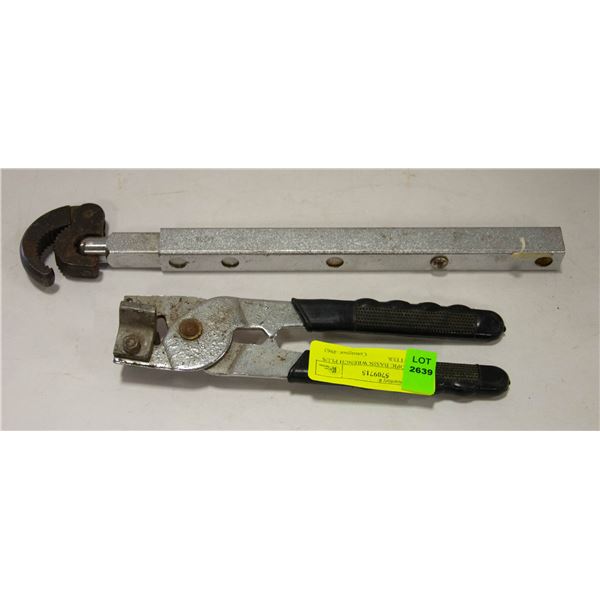 TELESCOPIC BASIN WRENCH PLUS TILE CUTTER