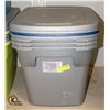 Image 1 : BUNDLE OF 4 STERILITE 68 LITER STORAGE TOTES