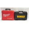 Image 1 : EMPTY MILWAUKEE AND DEWALT TOOL CASES