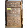 Image 1 : VINTAGE WOOD TOOL ORGANIZER CHEST FULL OF